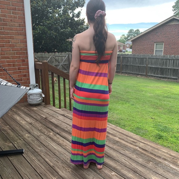 Willi Smith striped spandex tank dress - Picture 6 of 7